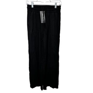 Dibaolong Wide Leg Yoga Workout Pant Front Pockets Drawstring Womens Size Medium